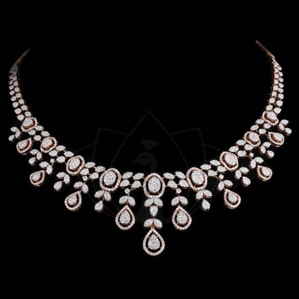 Regal Diamond Necklace made from VVS EF diamond quality with 7.21 carat diamonds