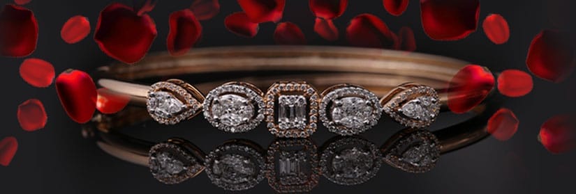 Pair of Leaf Design American Diamond Bangles | 18 Karat gold plated Di –  Indian Designs