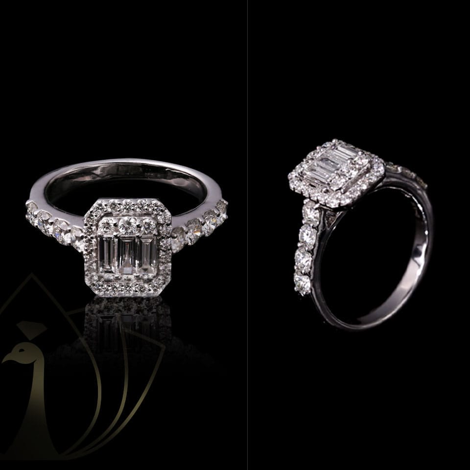 Diamond engagement and diamond rings from Khwaahish with perfect cut natural diamonds.