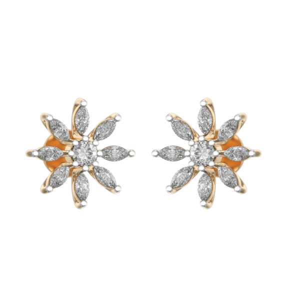 VVS EF Grade 0.15 Ct Captivating Chloris Solitaire Diamond Earrings with 1.9 carat diamonds