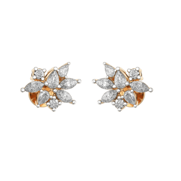 VVS EF Grade 0.15 Ct Cute Calypso Solitaire Diamond Earrings with 1.3 carat diamonds