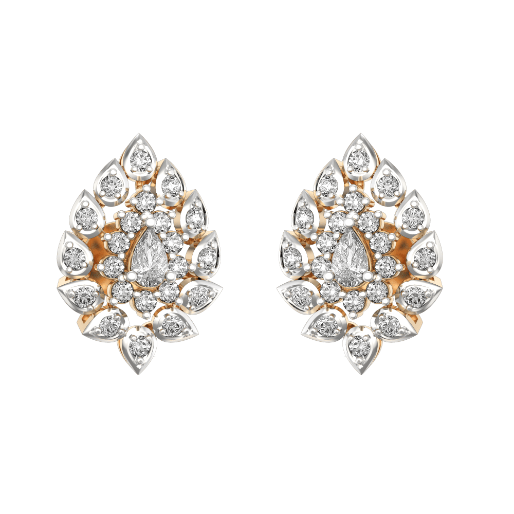 2 Carat Round Diamond Stud Earrings (D color, VVS1 clarity)
