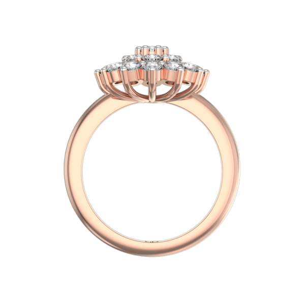 An additional view of the Audrey Diamond Ring