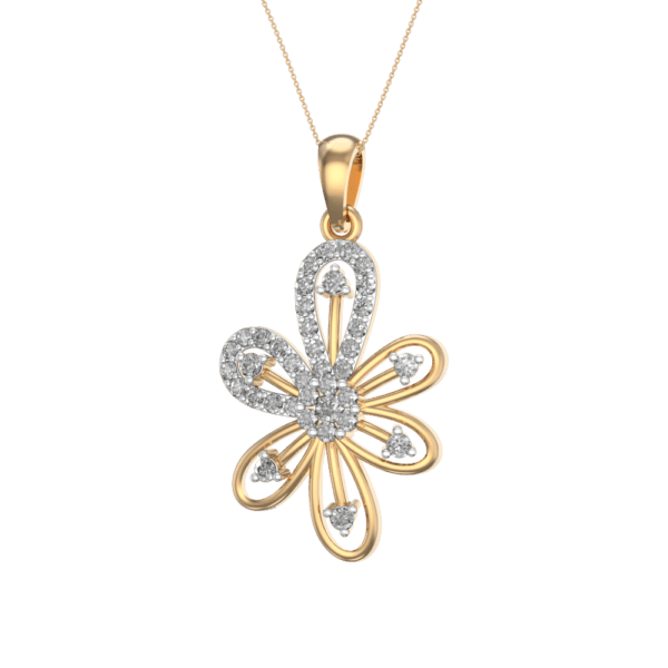 Beauteous Butterfly Diamond Pendant made from VVS EF diamond quality with 0.51 carat diamonds