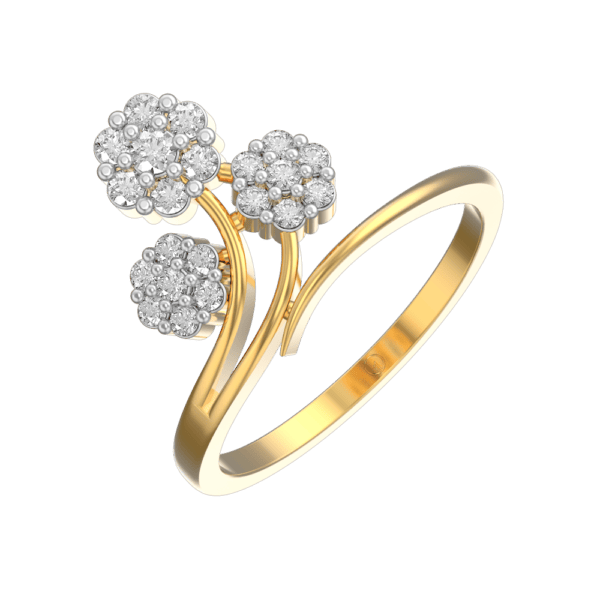 Blossomy Marvel Diamond Ring made from VVS EF diamond quality with 0.49 carat diamonds