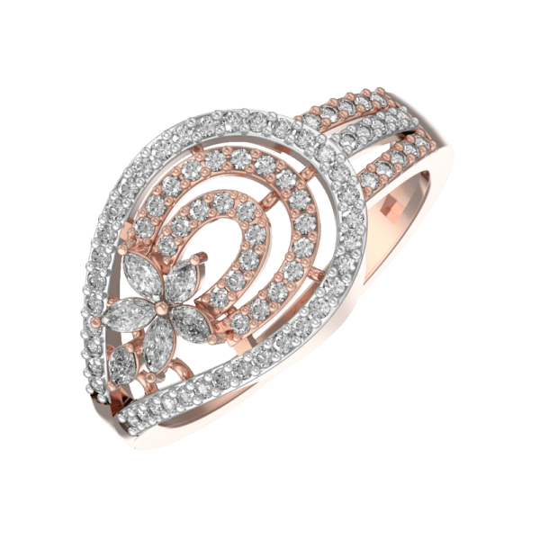 Breathtaking Bliss Diamond Ring made from VVS EF diamond quality with 0.53 carat diamonds