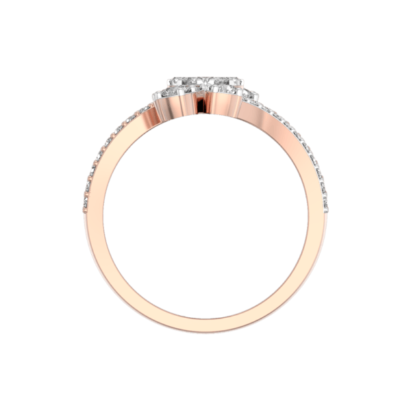 An additional view of the Budding Efflorescence Diamond Ring