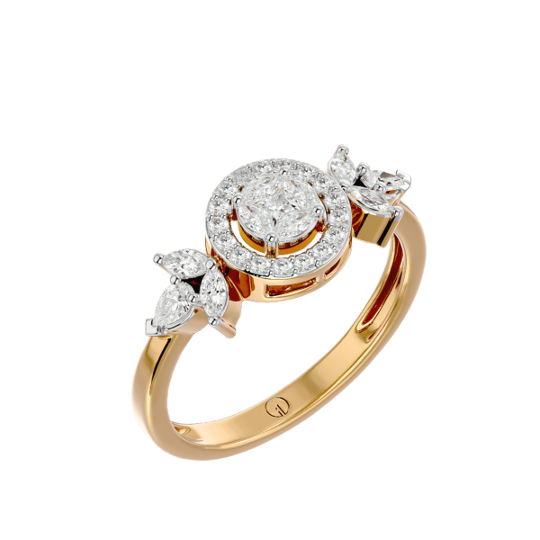 VVS EF Grade Captivating Circlet Diamond Ring with 0.55 carat diamonds