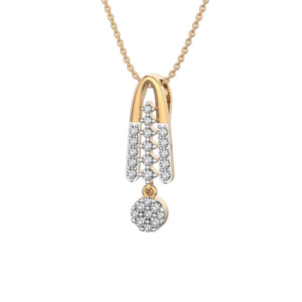 Charming Church Bell Diamond Pendant made from VVS EF diamond quality with 0.5 carat diamonds