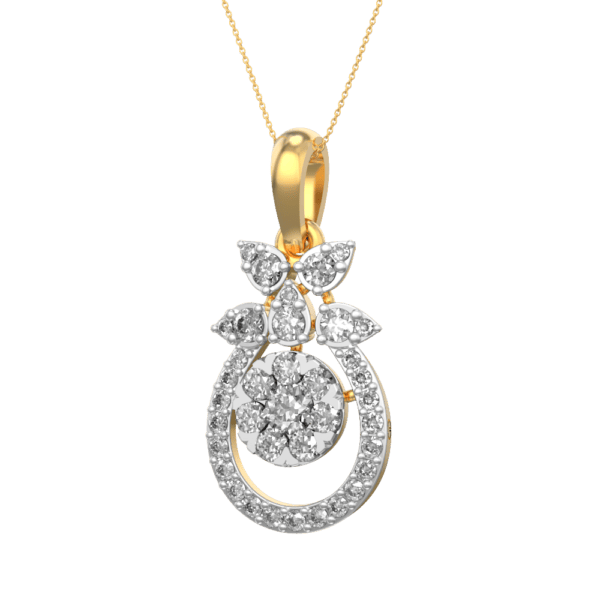 Coruscating Dreams Diamond Pendant made from VVS EF diamond quality with 0.51 carat diamonds