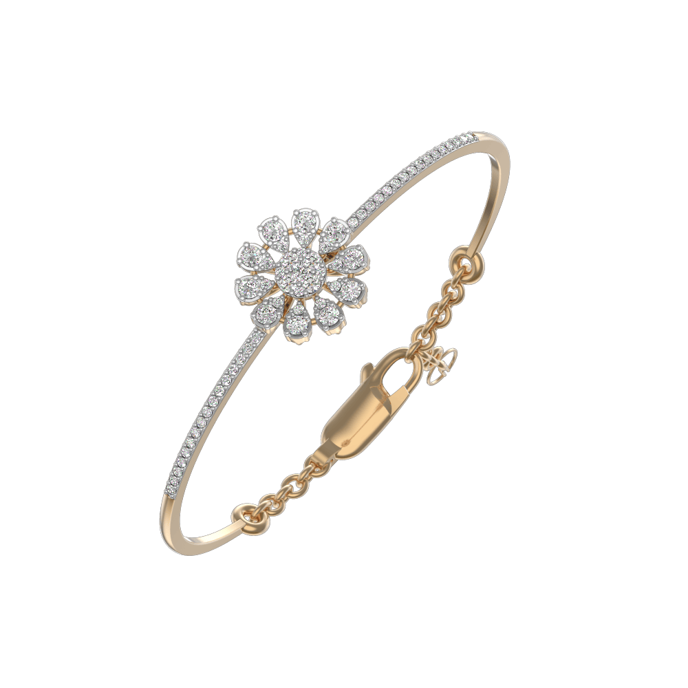 VVS EF Grade Elegance Personified Diamond Bracelet with 1.35 carat diamonds