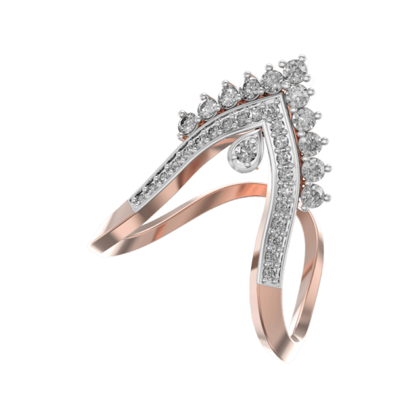 VVS EF Grade Eternal Empress Diamond Ring with 0.56 carat diamonds