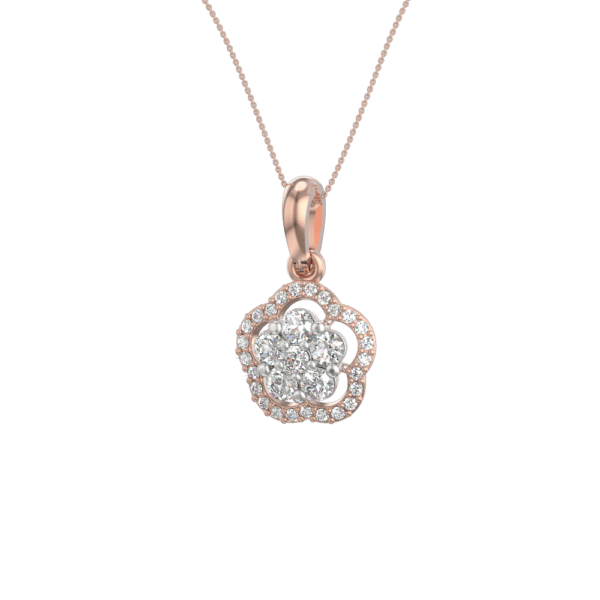 Floweret Fondle Diamond Pendant made from VVS EF diamond quality with 0.48 carat diamonds