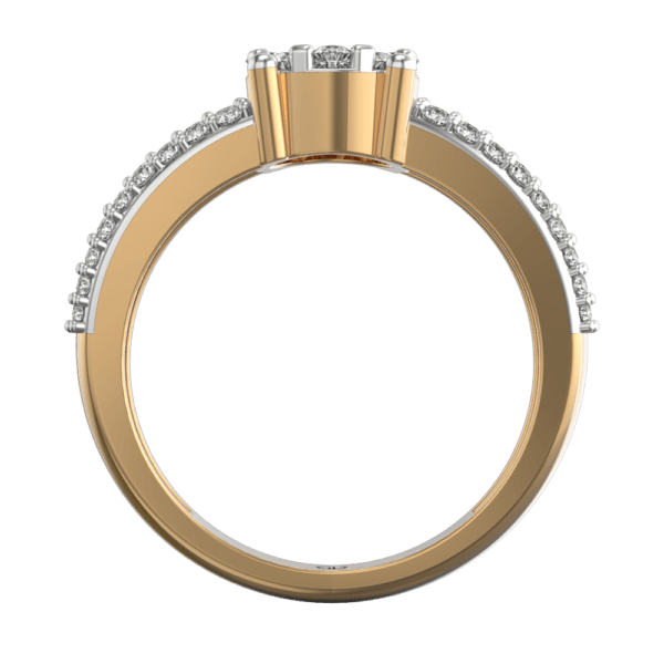 An additional view of the Glamor Goddess Diamond Ring