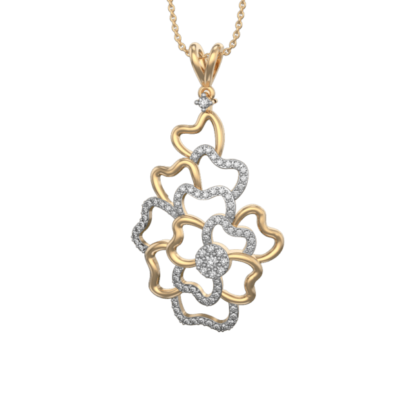 VVS EF Grade Jeweled Jessica Pendant with 0.63 carat diamonds