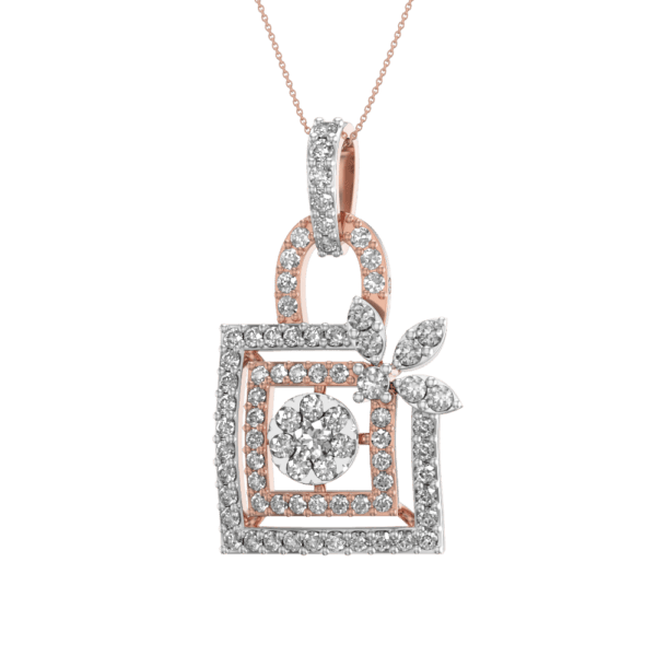 Locked Splendour Diamond Pendant made from VVS EF diamond quality with 0.68 carat diamonds