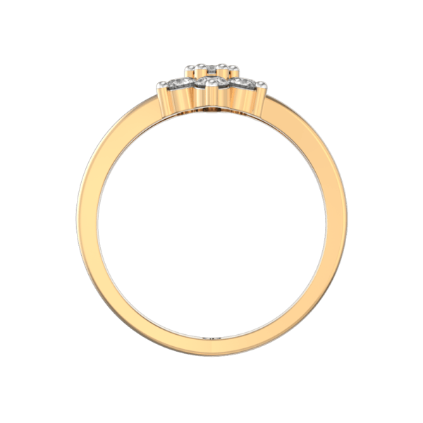 An additional view of the Megan Diamond Ring