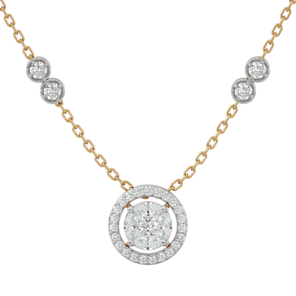 Opulent Orb Diamond Pendant made from VVS EF diamond quality with 0.73 carat diamonds