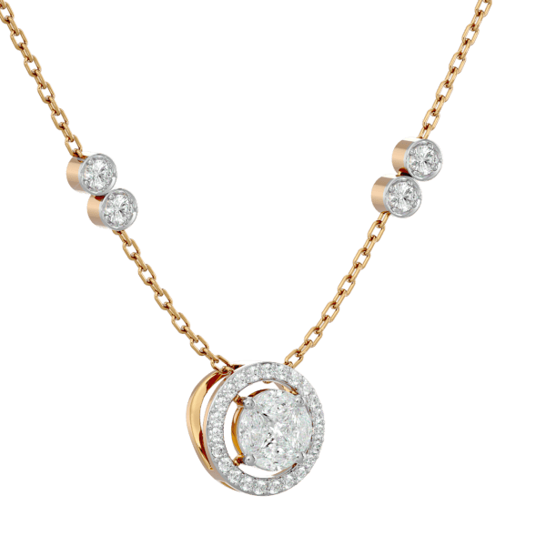 View of the Opulent Orb Diamond Pendant in close up