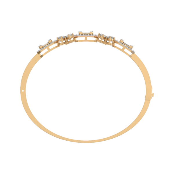 An additional view of the Ornate Contessa Diamond Bracelet