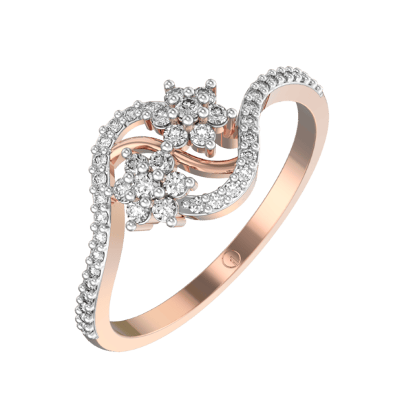Perennial Passion Diamond Ring made from VVS EF diamond quality with 0.31 carat diamonds