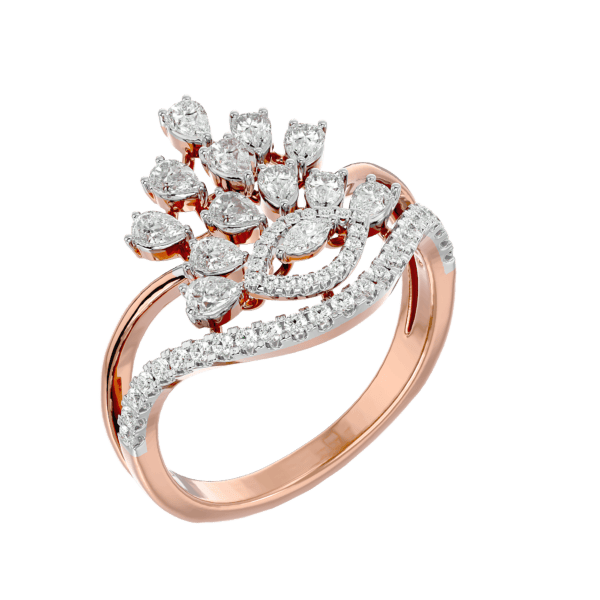 VVS EF Grade Princess Possession Diamond Ring with 0.7 carat diamonds