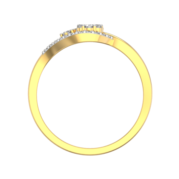 An additional view of the Pulchritudinous Princess Diamond Ring