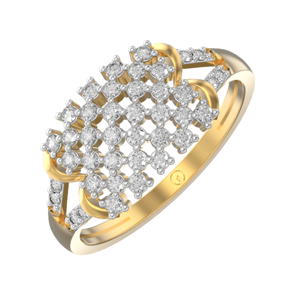Queenly Opulence Diamond Ring made from VVS EF diamond quality with 0.41 carat diamonds