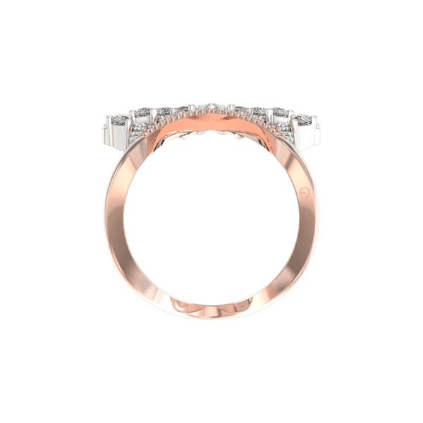 An additional view of the Ravishing Rupture Diamond Vanki Ring
