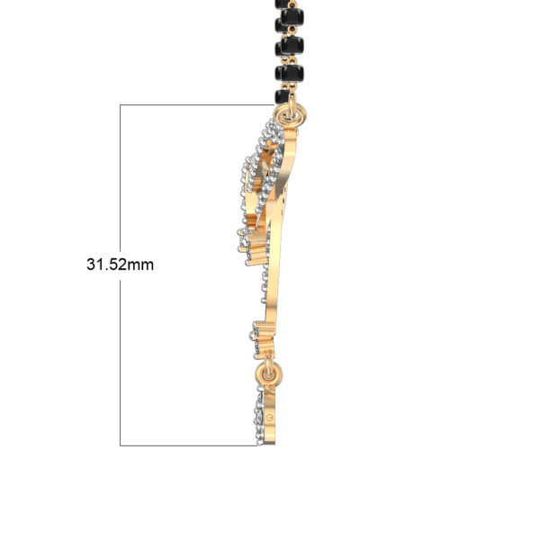 An additional view of the Revati Diamond Mangalsutra