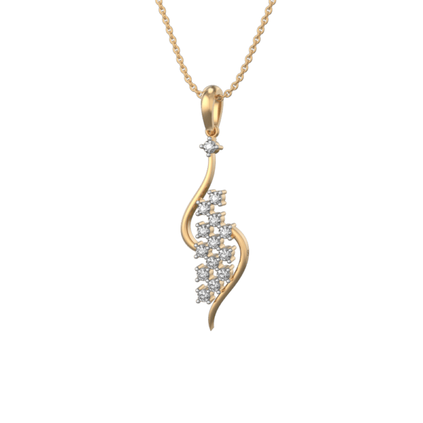 Rolling Stones Diamond Pendant made from VVS EF diamond quality with 0.378 carat diamonds