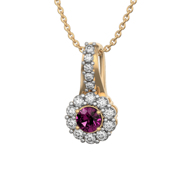 VVS EF Grade Rubia Armeria Diamond Pendant with 0.36 carat diamonds