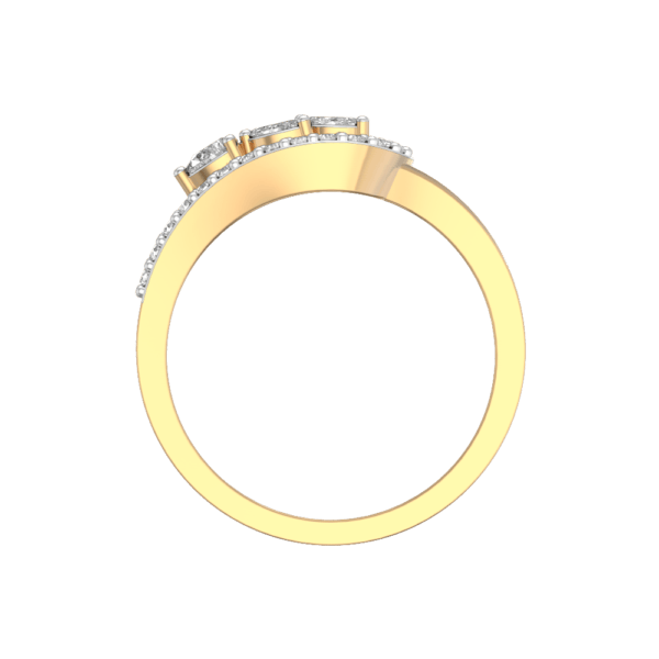 An additional view of the Stylish Splendour Diamond Ring