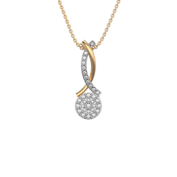 View of the World Cup Trophy Diamond Pendant in close up