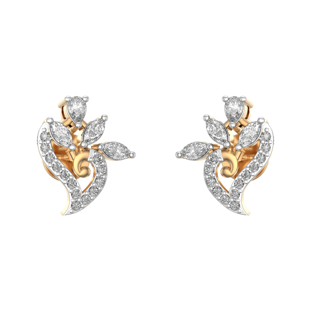 VS Diamond Stud Earrings - Solitaire Studs (1/2 Carat Total)