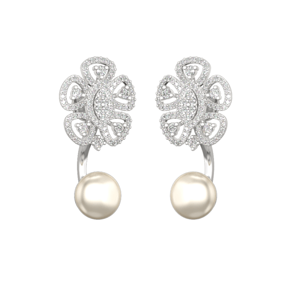 Blossoms Of Bliss Diamond Earrings made from VVS EF diamond quality with 1.05 carat diamonds
