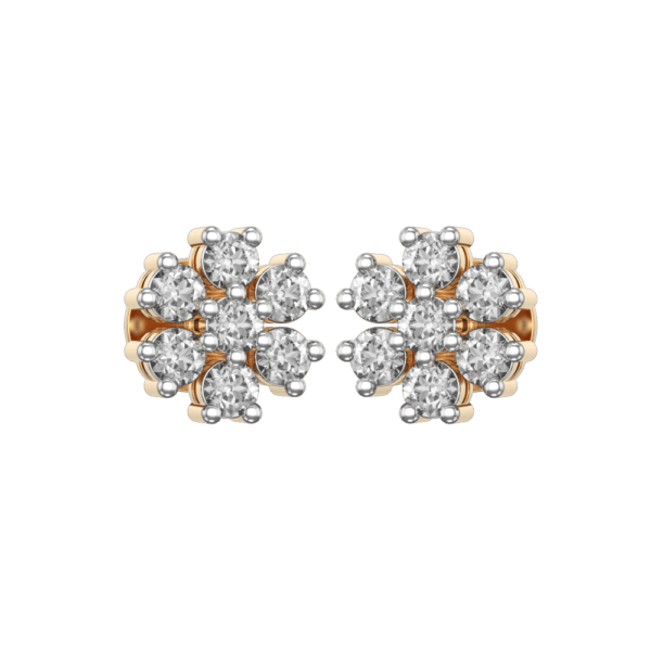 Blume Solitaire Diamond Earrings made from VVS EF diamond quality with 0.98 carat diamonds