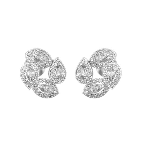 VVS EF Grade Cuddling Coruscants Diamond Earrings with 1.78 carat diamonds