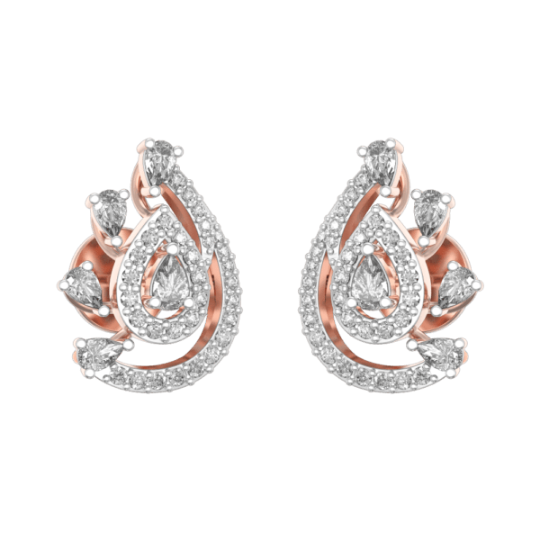 Desirous Belle Diamond Earrings made from VVS EF diamond quality with 0.9 carat diamonds