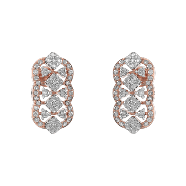 Enchanting Scintillations Diamond Earrings made from VVS EF diamond quality with 1.27 carat diamonds