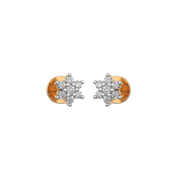 VVS EF Grade Enrapturing Glitz Diamond Earrings with 0.16 carat diamonds