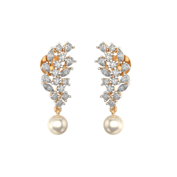 VVS EF Grade Enticing Expressions Diamond Earrings with 2.08 carat diamonds