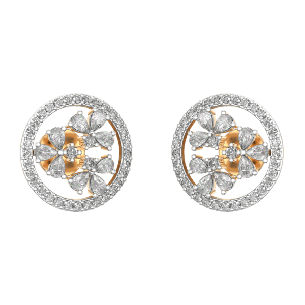 Exotic Diamond Dailywear Earrings made from VVS EF diamond quality with 1.22 carat diamonds