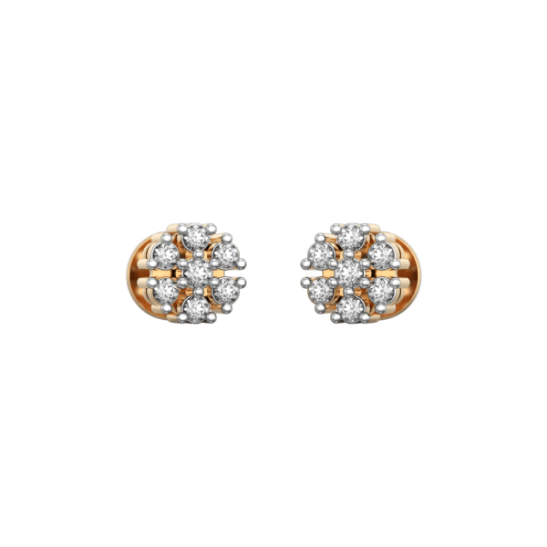 Flower of the Flock Diamond Earrings made from VVS EF diamond quality with 0.48 carat diamonds