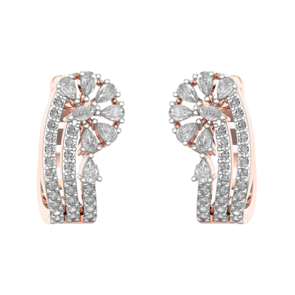 Gleamy Dailywear Diamond Earrings made from VVS EF diamond quality with 0.86 carat diamonds