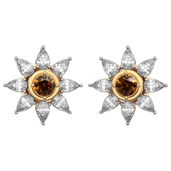 VVS EF Grade Hazel Night Star Diamond Earrings with 1.79 carat diamonds