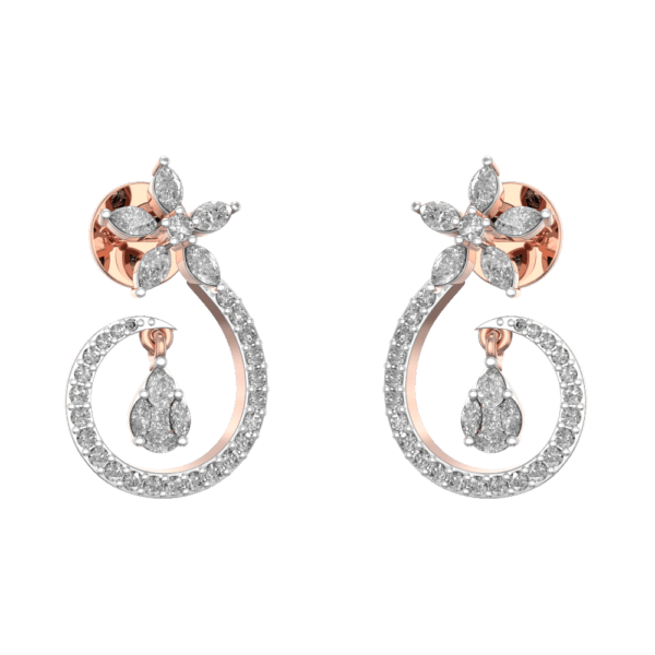 Heavenly Diamond Earrings made from VVS EF diamond quality with 1.01 carat diamonds