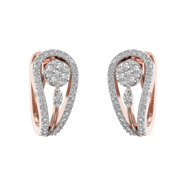 Knotted Dreams Diamond Earrings made from VVS EF diamond quality with 0.85 carat diamonds