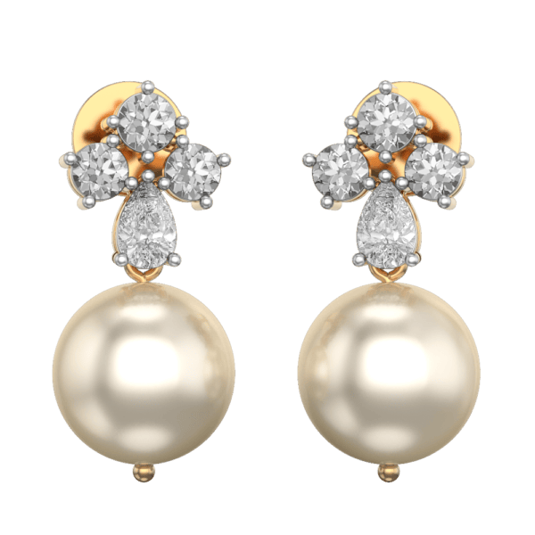 VVS EF Grade Luciana Globe Diamond Earrings with 0.77 carat diamonds