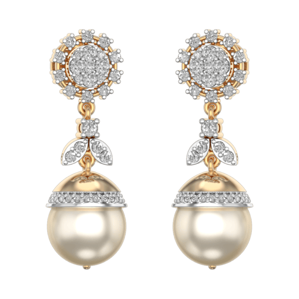 Marvelous Melon Diamond Earrings made from VVS EF diamond quality with 0.81 carat diamonds